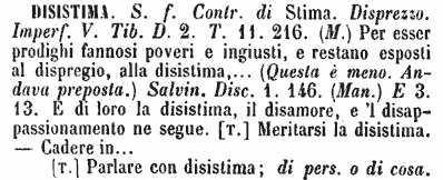 DISISTIMA